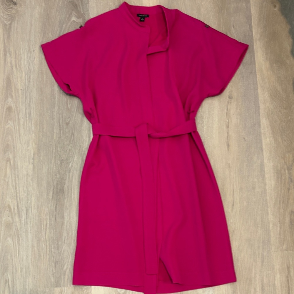 Ann Taylor Hot Pink Belted Mini Dress